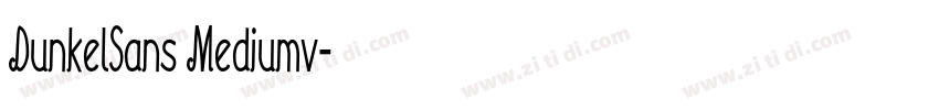 DunkelSans Mediumv字体转换